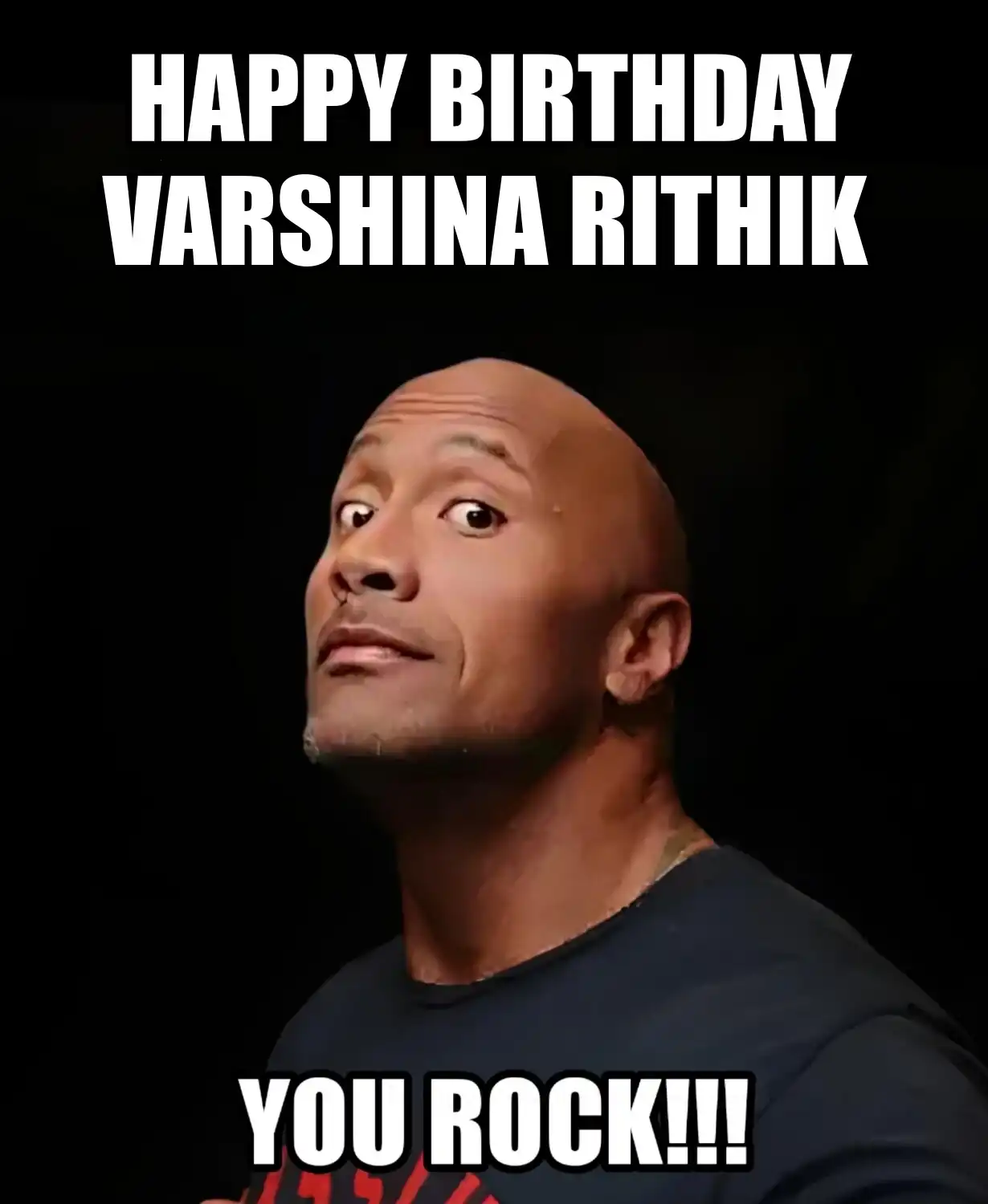 Happy Birthday Varshina rithik You Rock Meme